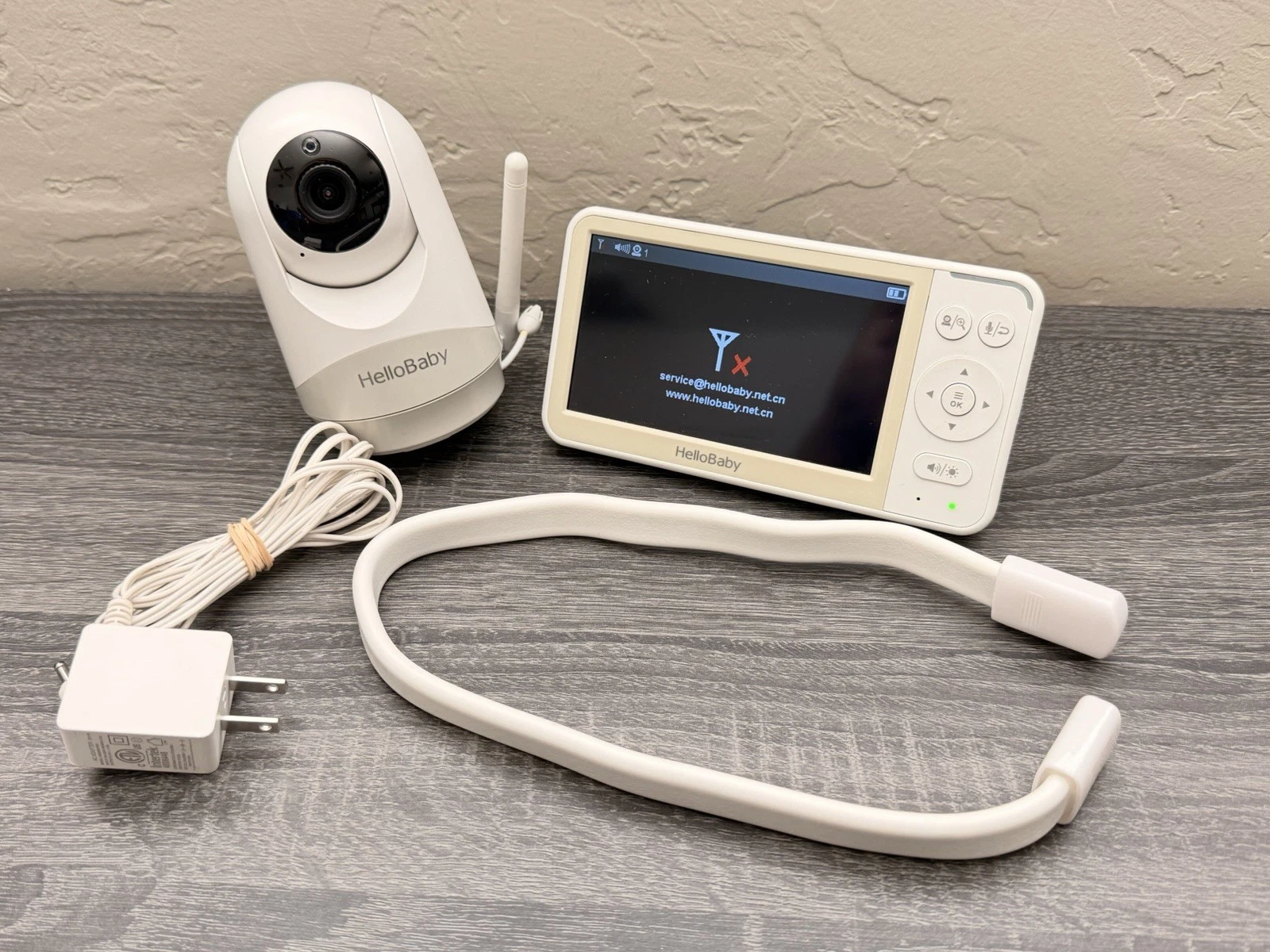HelloBaby HB6256-M 5" LCD Display 2.4Ghz Wireless Video Baby Monitor #BU4397 TC