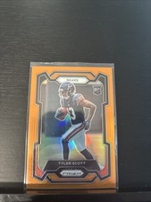 TYLER SCOTT 2023 PANINI PRIZM ORANGE SP ROOKIE RC CARD #/249 NFL BEARS. rookie card picture