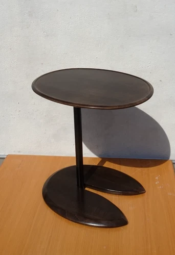 "ELLIPSE" SIDE TABLE EKORNES STRESSLESS DARK ADJUSTBALE NORWAY DARK OAK