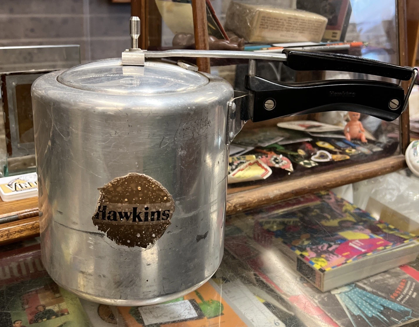 Vintage Hawkins Pressure Cooker Aluminium Pot Collectable Kitchenware