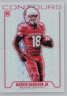 2024 Panini Phoenix - Contours Marvin Harrison Jr. #CON-MHJ (RC) Hyper Cardinals