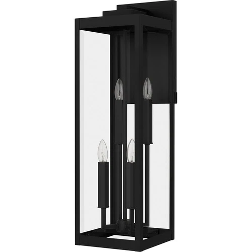 Earth Black Four Light Outdoor Wall Mount from the Westover Collection - Picture 2 of 5