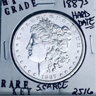 1887 S MORGAN SILVER DOLLAR HI GRADE GENUINE U.S. MINT RARE KEY COIN 2516