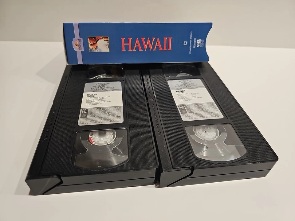 Hawaii VHS Tape/Julie Andrews/Richard Harris Box Set (2) Great Condition/ Price! - Image 4 of 4