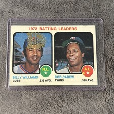 Rod Carew & Billy Williams 1973 50th Anniversary Buybacks, 2022 Topps Heritage