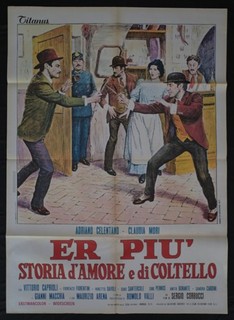 manifesto 2F ER PIU' adriano celentano claudia mori corbucci davoli