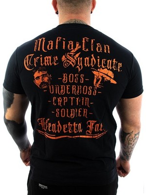 Vendetta Inc. Männer Rundhals kurzarm T Shirt Mafia Clan schwarz VD-1144 - Neu