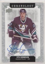 2018-19 Upper Deck Chronology Franchise History Stu Grimson #FH-AN-SG Auto 0i47