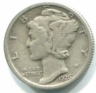 1926 SILVER MERCURY DIME !!