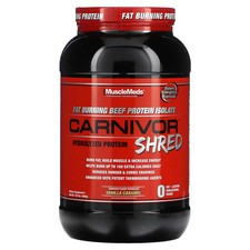 2 X MuscleMeds, Carnivor Shred, Hydrolyzed Protein, Vanilla Caramel, 1.91 lbs