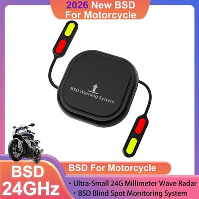 Motorcycle BSD01 24GHz Radar BSD Blind Spot Monitor IP67 Waterproof LED Alert