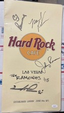 THE RAMONES: Joey Johnny CJ Marky Signed x4 H...