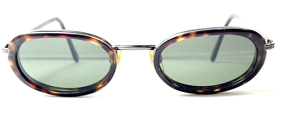 Gafas de sol vintage GIORGIO ARMANI 672 1082 marrón tortuga ovaladas de plástico metálico Foto 3 de 4