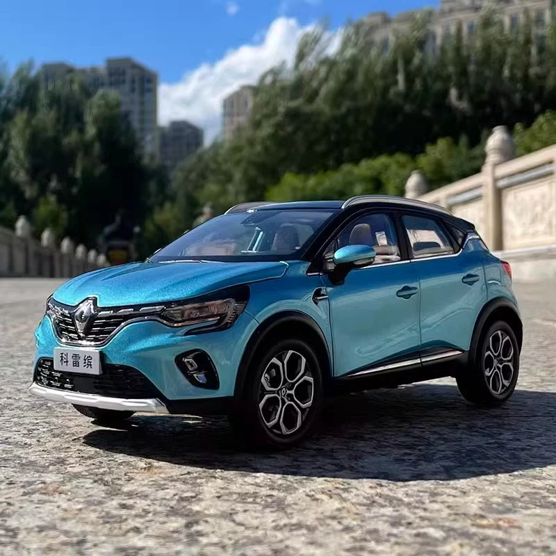 Original 1:18 Dongfeng Renault Kolobin Car Model 2020 New Blue Alloy Car Model - Image 2 of 4