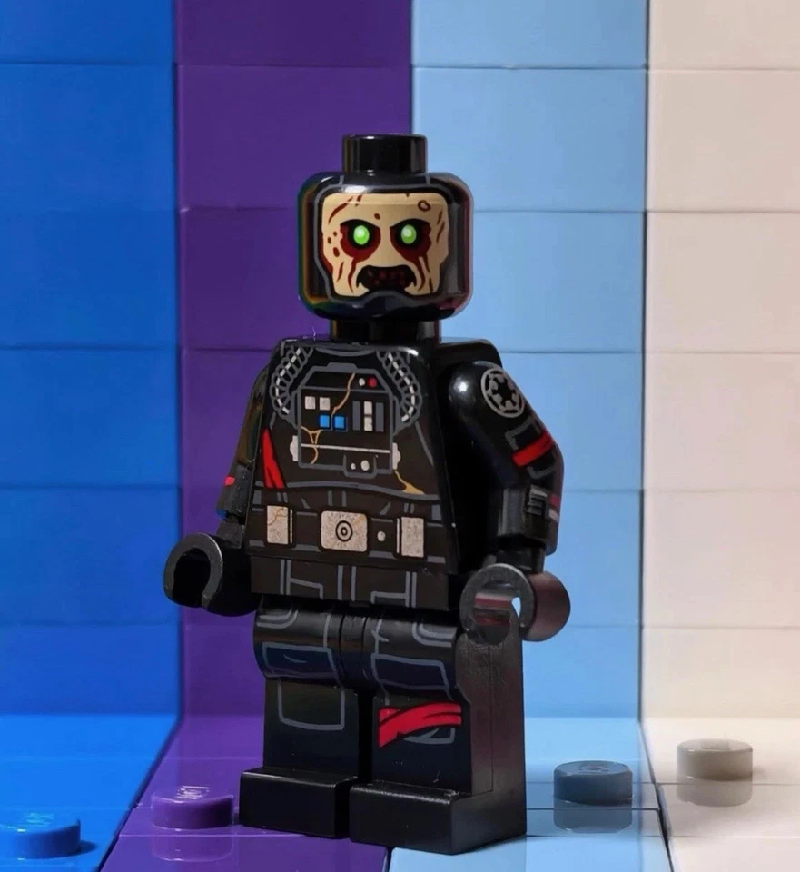 LEGO Star Wars GrandpaCloneCustoms GCC Night Pilot Tie Pilot Minifigure - Image 4 of 4