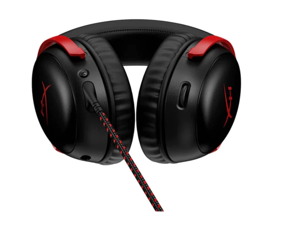 HyperX Cloud III S – Kabelloses Gaming-Headset, Multiplattform schwarz - rot - Bild 4 von 4