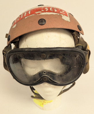 U.S. Navy Flight Deck Impact Helmet Cold War/Vietnam Era | eBay