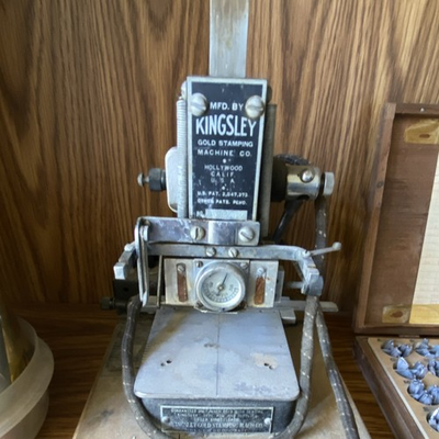 #ad #ad Kingsley Gold Stamping Machine Hot Foil Stamp Metal Commercial Equipment $225.00