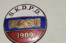 Rare S.K.D.P.D. 1909 Fraternal Organization Lapel/Hat Pin Salesman Sample Histor