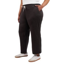 KIRKLAND Signature Women's Pull-On Lightweight Soft Crop Pant w/Pockets L Black