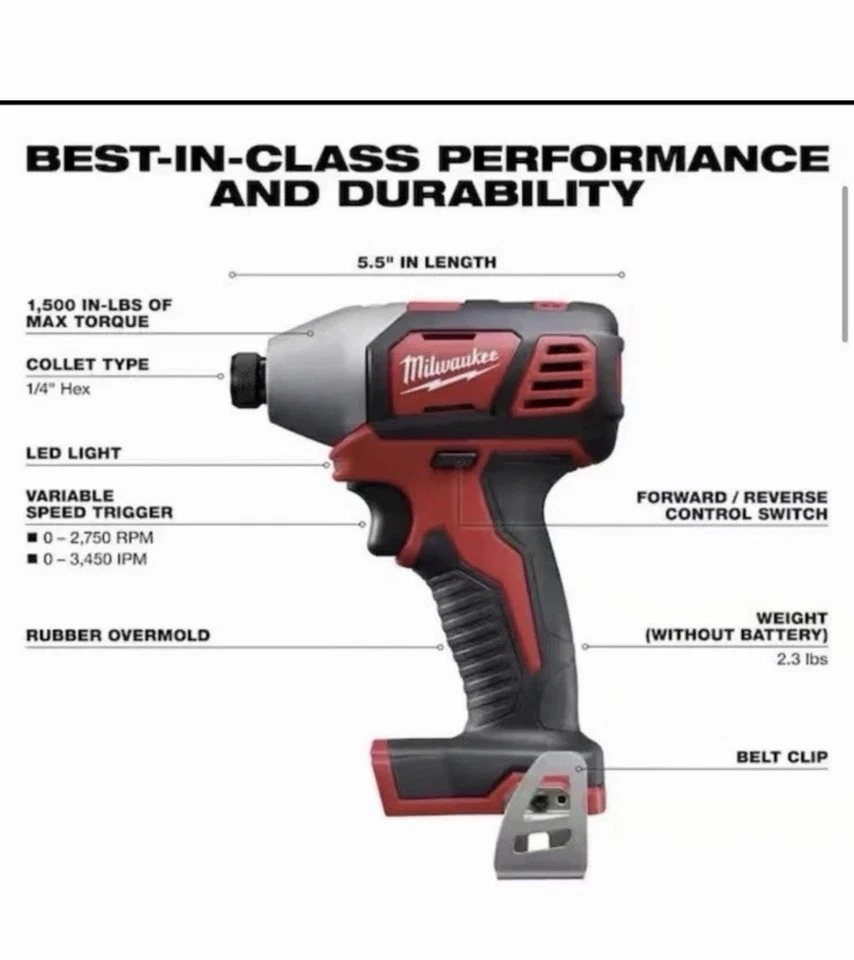 Milwaukee M18 18V Lithium-Ion Cordless 9-Tool Combo Kit 2694-29 - Image 4 of 4