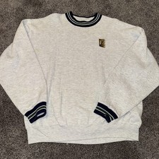 Vintage Jerzees Super Sweats Sweatshirt Large Light Gray Crewneck Pullover 90s