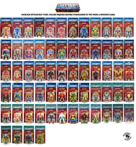 Masters of the Universe Origins Figures MOTU Tung Lashor Rattlor Hypno Reptilax