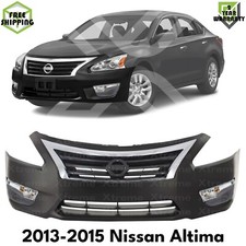 Front Bumper Cover Primed Grille Assembly Kit For 2013-2015 Nissan Altima
