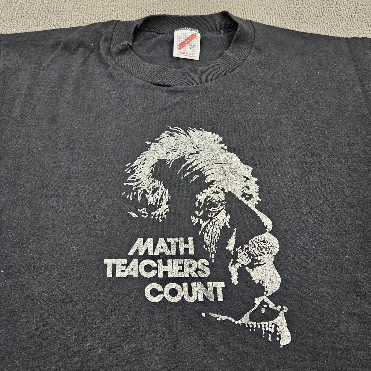 Vintage Albert Einstein Shirt 80s Single Stitch Adult Large 