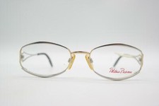 Vintage Paloma Picasso 8311 Gold Silver Oval Glasses Frame NOS