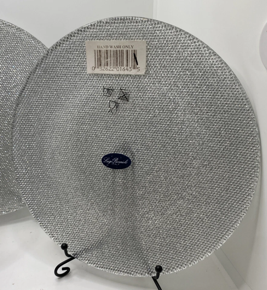 Juego de 3 platos de ensalada/postre Italia Luigi Bormioli plata brillo 8-1/4 pulgadas Foto 3 de 4