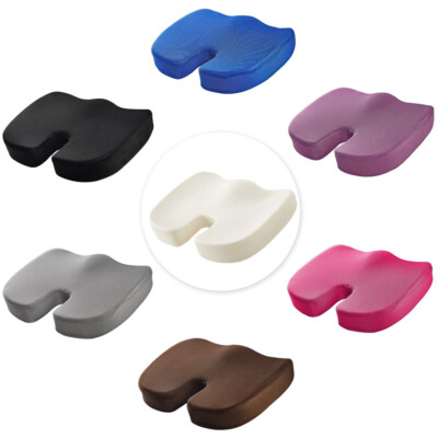 Memory Foam Seat Cushion Low Back Pain Orthopedic Sitting Pad for Office Chair