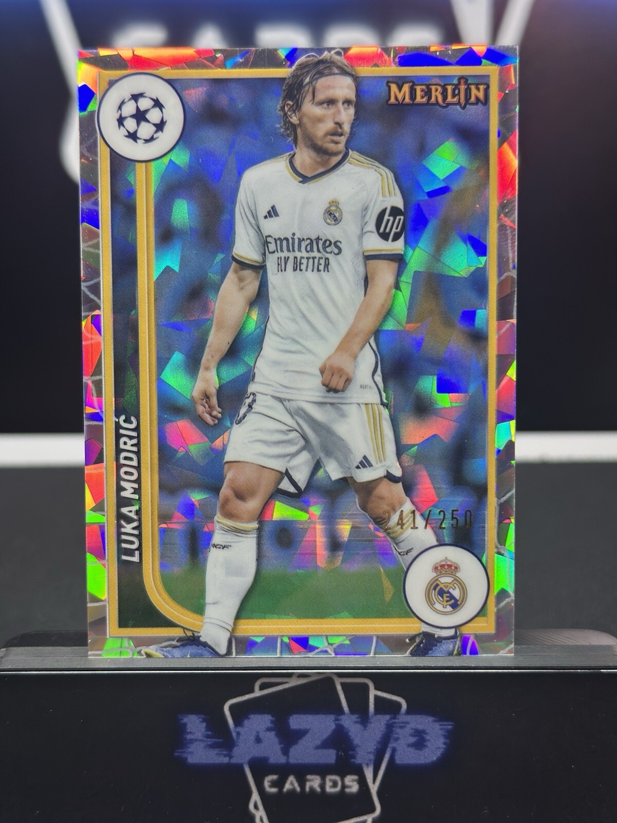 2023-24 Topps Merlin Chrome Atomic Refractor #106 Luka Modric /250 Madrid
