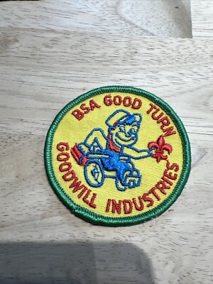 BSA GOODWILL Industries GOOD TURN embroidered scout patch - wheelchair -
