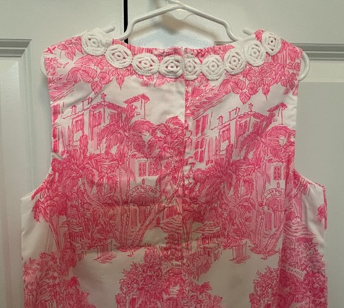 NWT Lilly Pulitzer Little Lilly Classic Shift PB Anniversary Toile Sz 8 Freeship - Picture 5 of 12