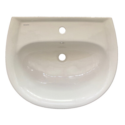 Geberit Renova Nr. 1 Waschtisch 60 x 49 cm HL/ÜL pergamon 223060