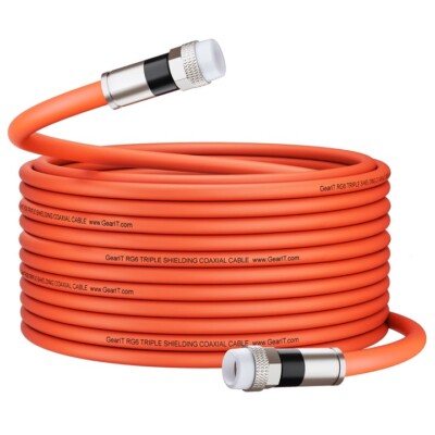 Orange, Direct Burial RG6 Coax, Underground Coaxial Cable, Different Sizes