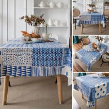 Geometry Tablecloth Dining Kitchen Table cloth Cover Tea Tablewear Party Decor