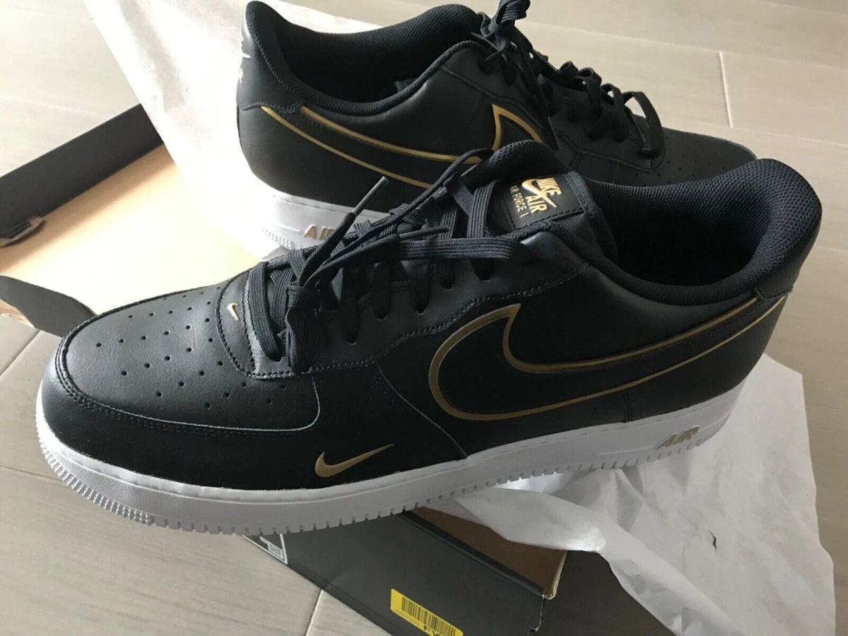 Air force 1 top black double swoosh