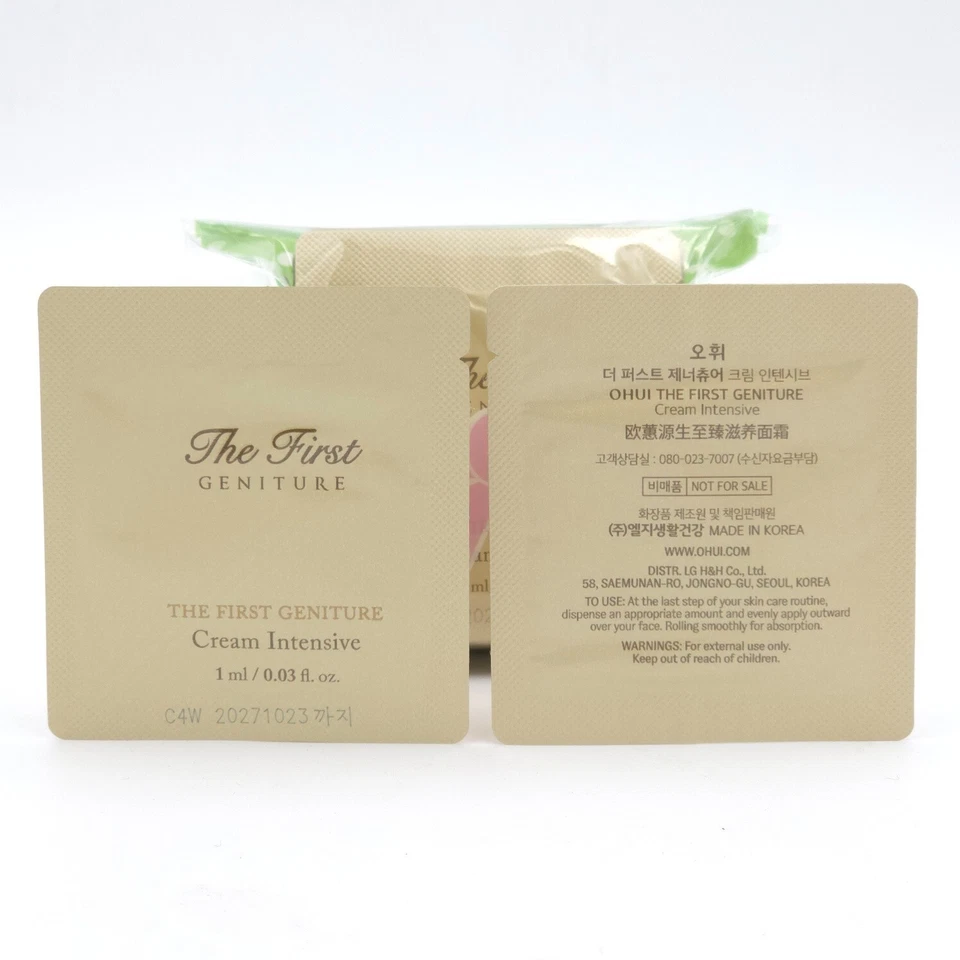 Crema intensiva O HUI The First Geniture 1 ml x 50 piezas antiarrugas K-Beauty - Imagen 2 de 4