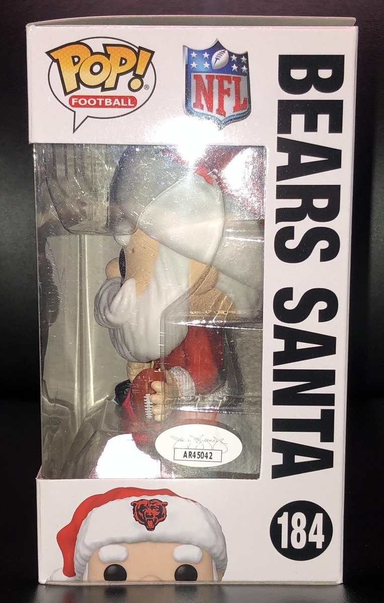 Brian Urlacher Chicago Bears Santa Christmas Signed Funko Pop Auto