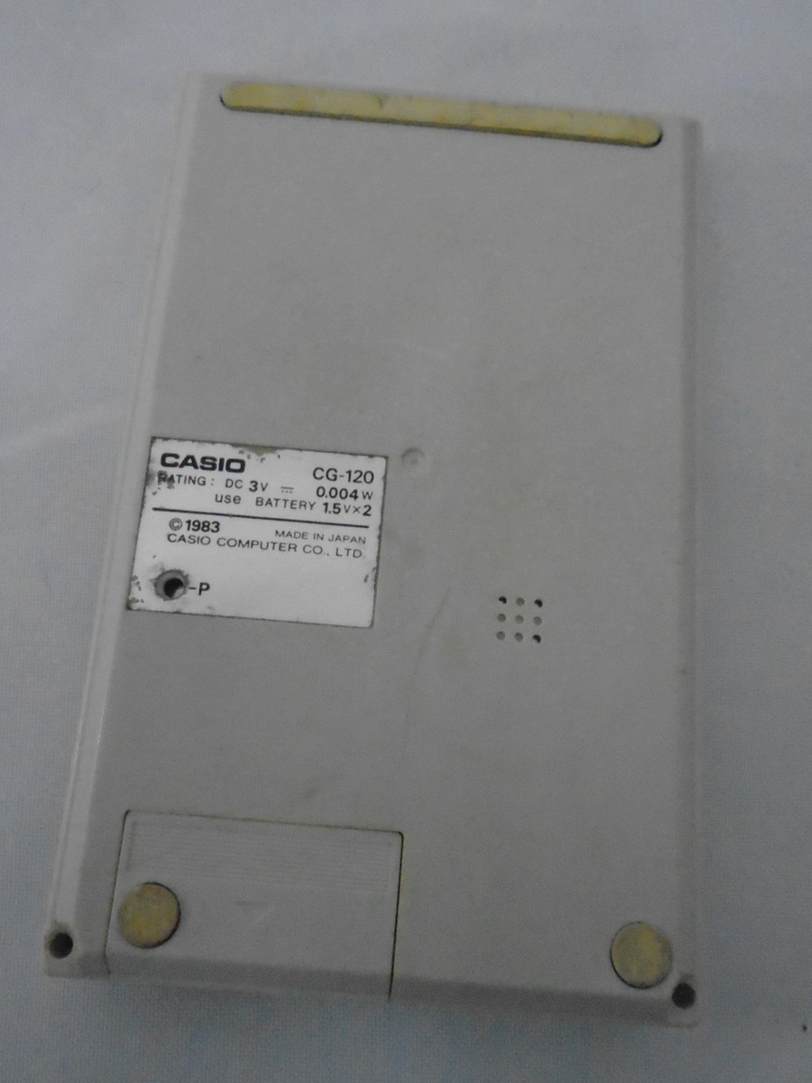 Rare Electronic Game & Watch Vintage CASIO CG-120 MOTORBOAT RACE