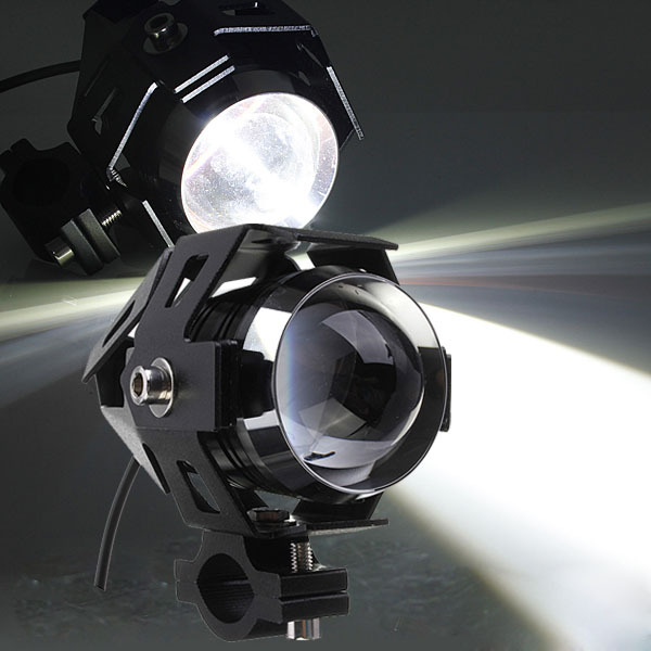 Phare avant 125W LED moto rond 5.75 pouces pour projet Custom et Tracker