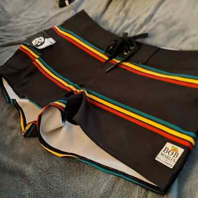 Billabong Bob Marley Womens Rasta Surf Swim Board Short sz