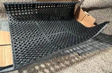 Notrax Drainage Mat Tile Cushion Ease 3ft x 3ft 3LY63 Pebble Black Rubber