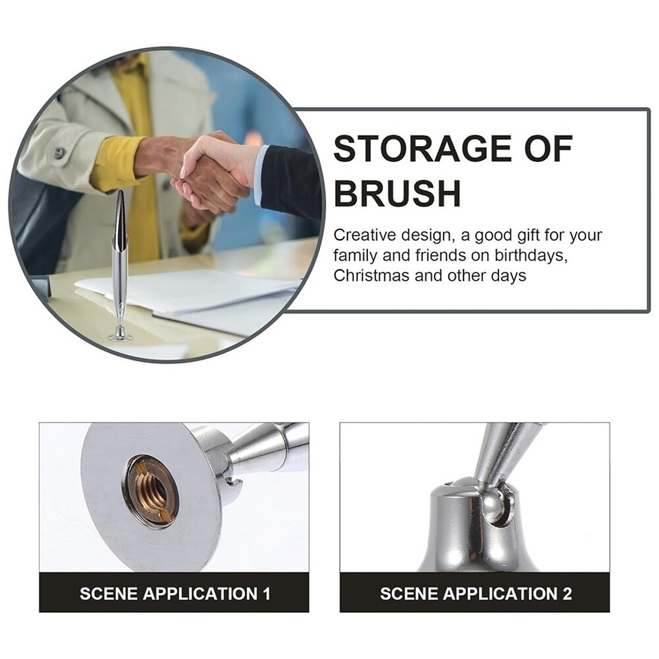 2pcs Quill Pen Holder Metal Insertion Pen Holder Single Pen Display