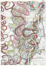Sheet 11 - 1944 Harold Fisk Map Mississippi River Meander Belt Missisippi Poster