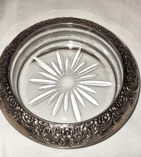 Whiting Sterling Silver Coaster & Cigarette Holder Scrap Or Not - Picture 3 of 5