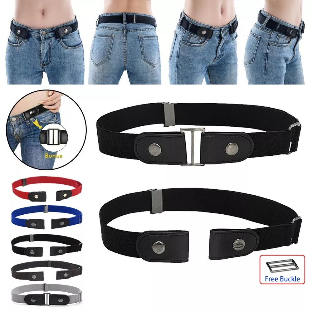 1 2 No Bulge Hassle Buckle Free Elastic Belts Women s Invisible