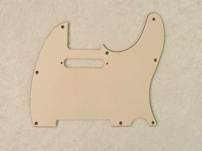 PICKGUARD 3 PLY AGED WHITE FOR FENDER TELECASTER